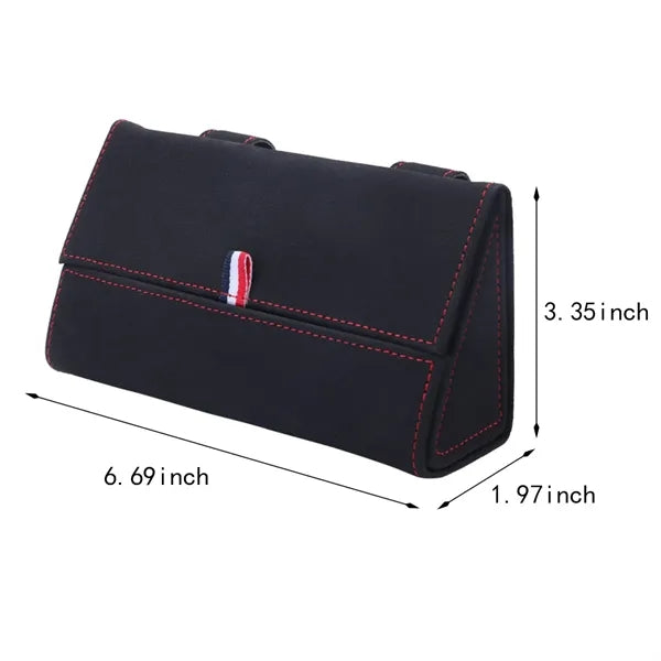 Premium sunglasses holder for car sun visor storage case