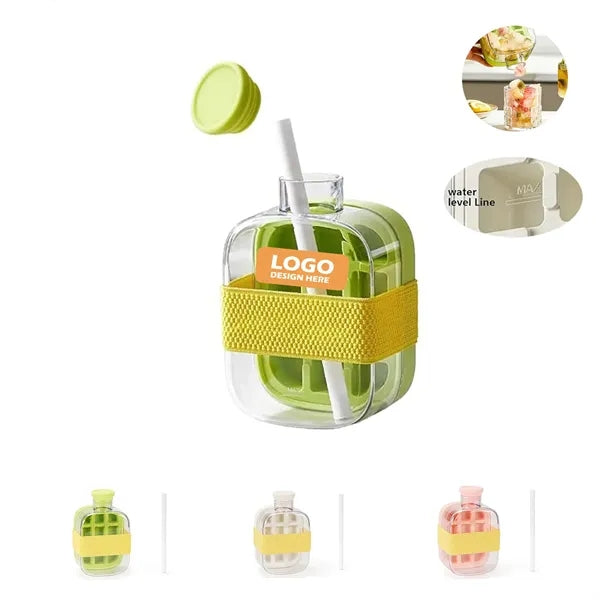 Push-Pop Ice Tray Water Bottle