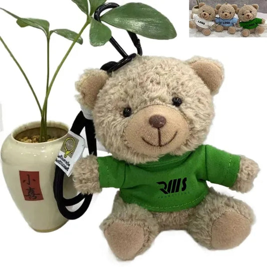 5-inches Miniature Teddy Bear Shaped Plush Keychain