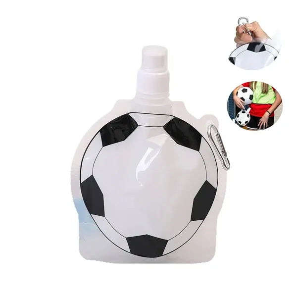 16oz Foldable Football Water Bottle