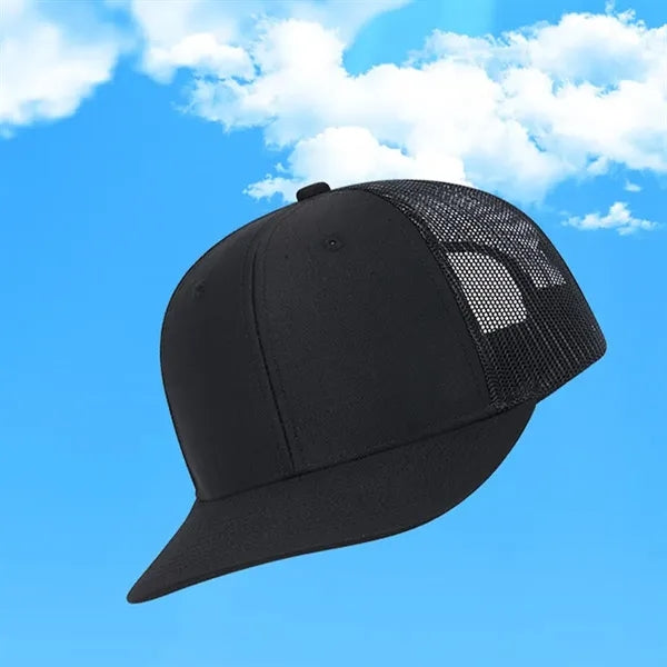 Unisex adjustable mesh trucker sun hat for outdoor daily use