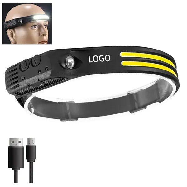 USB Rechargeable 1200 mAh Battery Waterproof Front Torch
