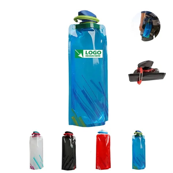 24oz Collapsible Water Bottle with Sealed Lid