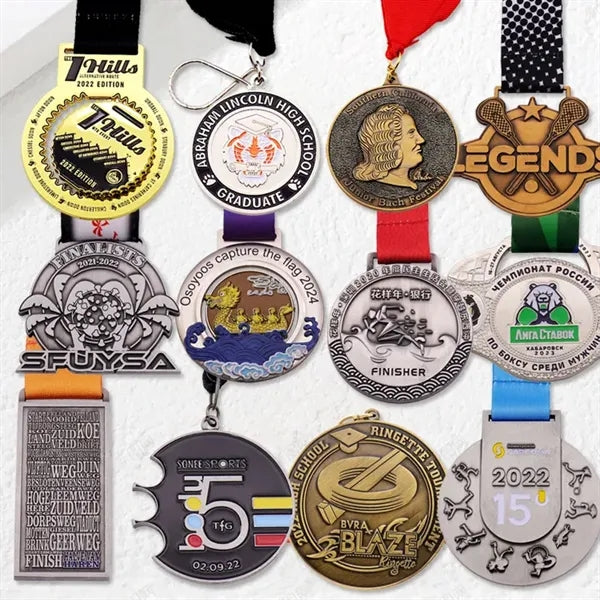 Silver-plated souvenir medal collect gift