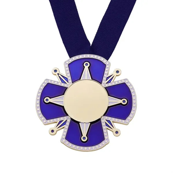 Soft enamel printed commemorative metal medal customization