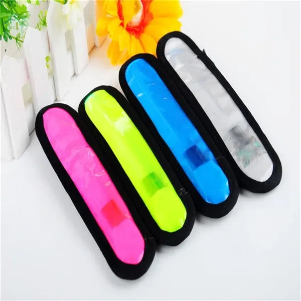 LED illuminated armband with lattice reflective armband