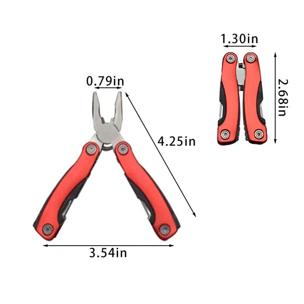 Stainless steel multitool pliers pocket knife for camping