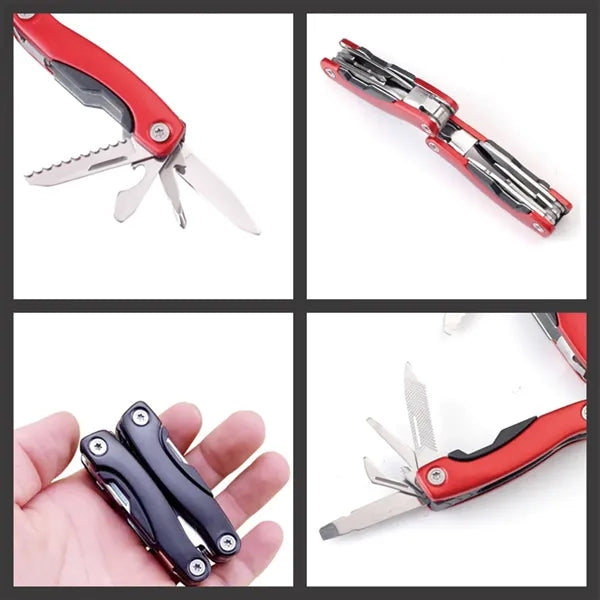 Stainless steel multitool pliers pocket knife for camping