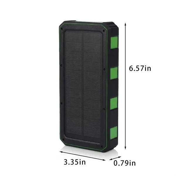 20000mAh solar power bank waterproof with outdoor flashlight