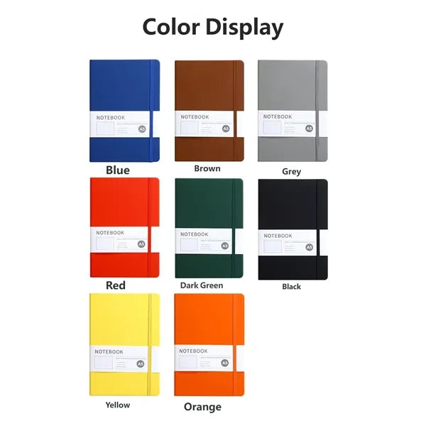 A5 Hardcover Faux Leather Notebook
