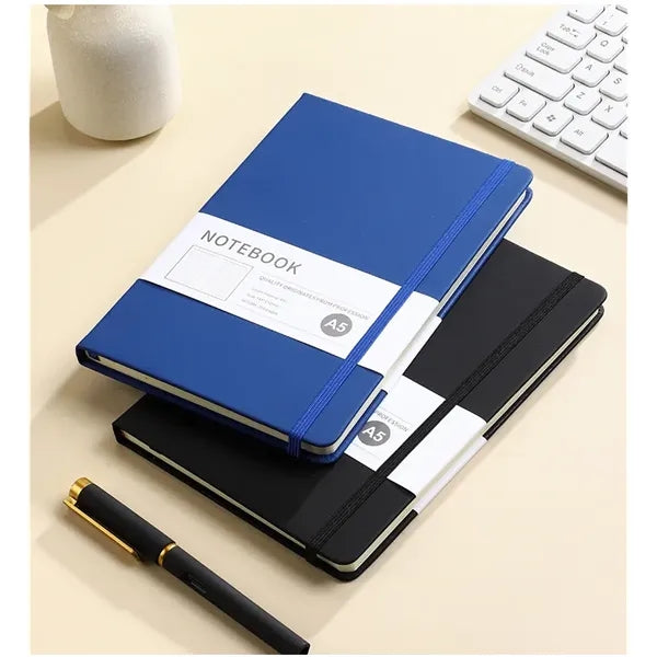 A5 Hardcover Faux Leather Notebook