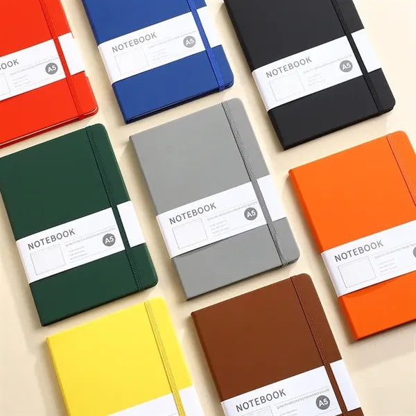 A5 Hardcover Faux Leather Notebook