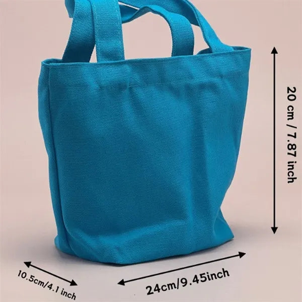 Mini Colorful Pure Canvas Tote Bag