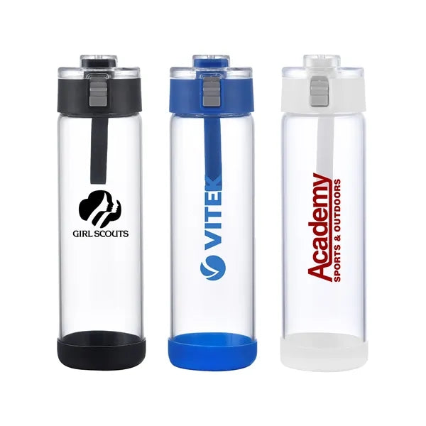 22 oz. Glass Bottle with Silicon Carrying Loop
