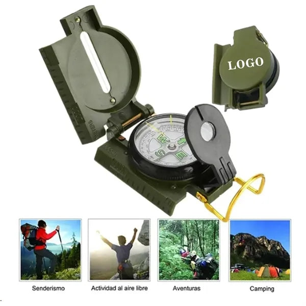 Military-Grade Waterproof Compass with Luminous Dial