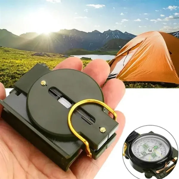 Military-Grade Waterproof Compass with Luminous Dial