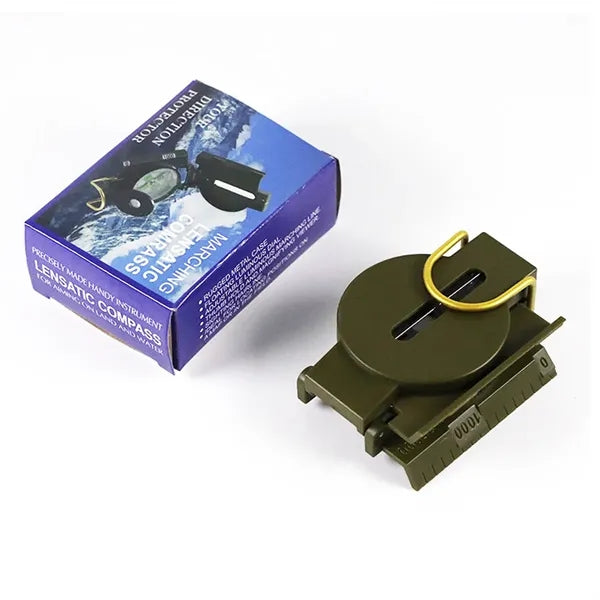 Military-Grade Waterproof Compass with Luminous Dial