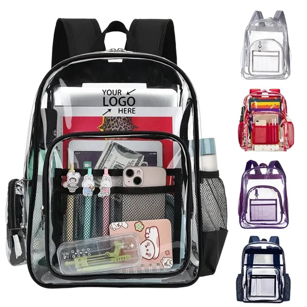 Large Clear PVC Backpack for Stadium Events