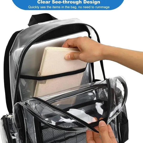 Large Clear PVC Backpack for Stadium Events