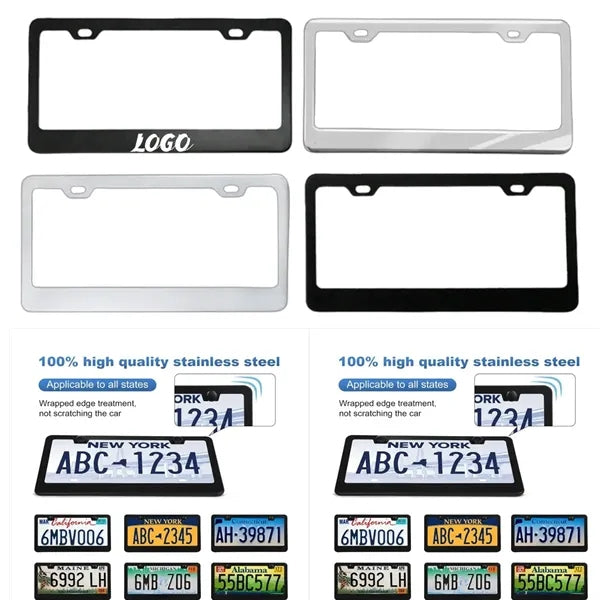 US Standard Stainless Steel License Plate Frame