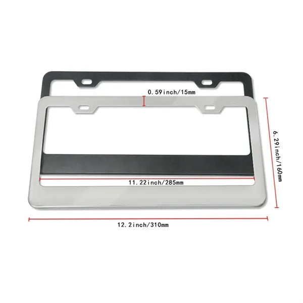 US Standard Stainless Steel License Plate Frame