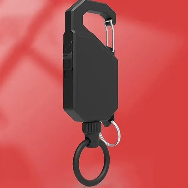 Heavy Duty Retractable Keychain with Sturdy Carabiner