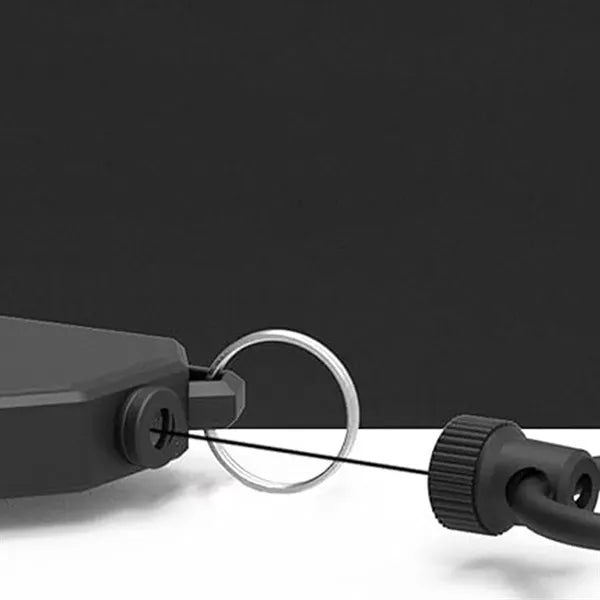 Heavy Duty Retractable Keychain with Sturdy Carabiner