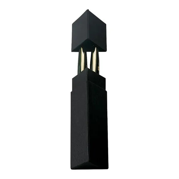 Gift Box 2 pc Black Triangle Gift Box (Double)