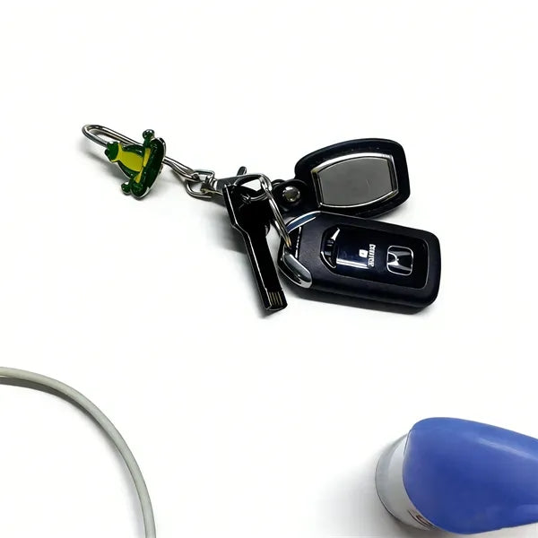 Metal Keychain with Bag Clip