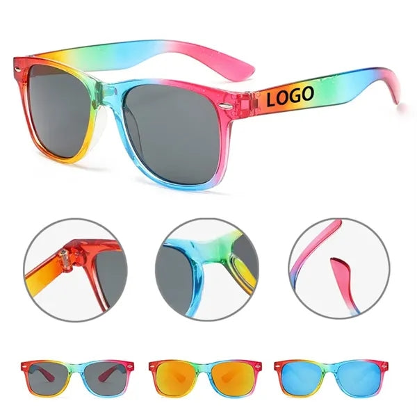 Rainbow Gradient Sunglasses With UV Protection