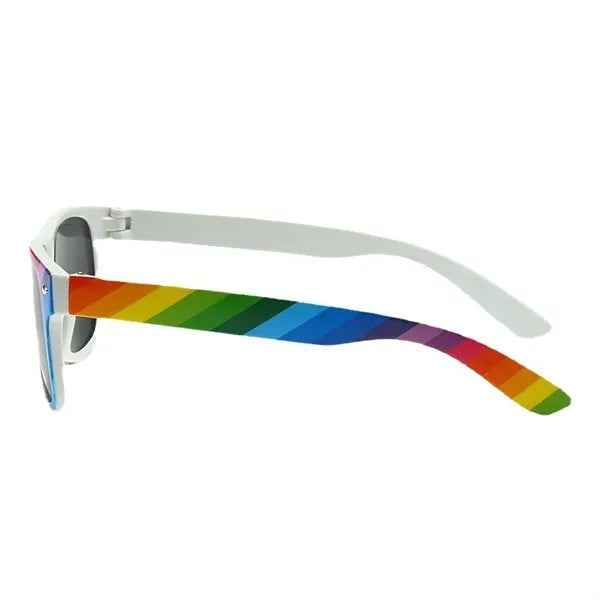 Rainbow Stripe Classic Frame Sunglasses
