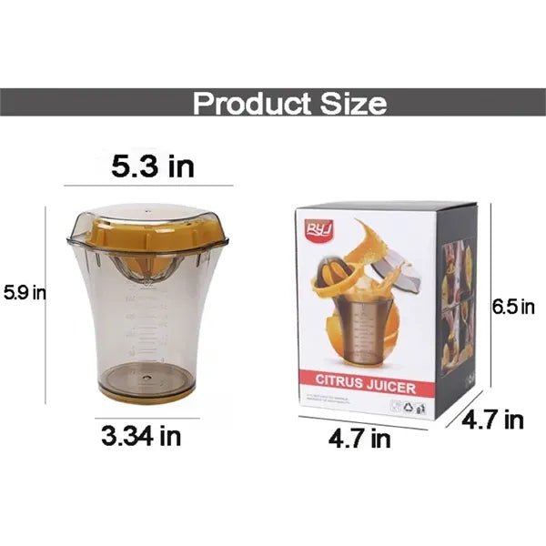 Portable Manual Citrus Juicer - BPA-Free PP Squeezer