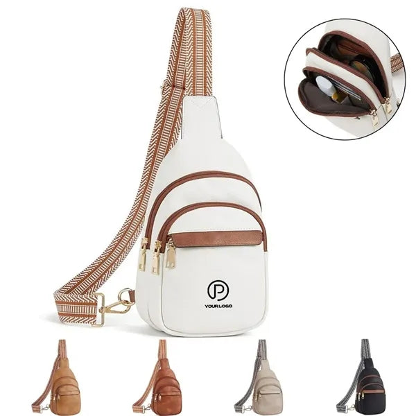 Womens crossbody bag with large capacity adjustable strap