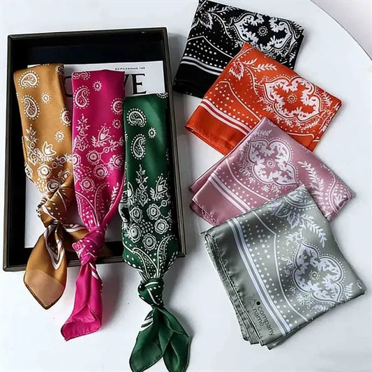 Retro Versatile Square Scarf