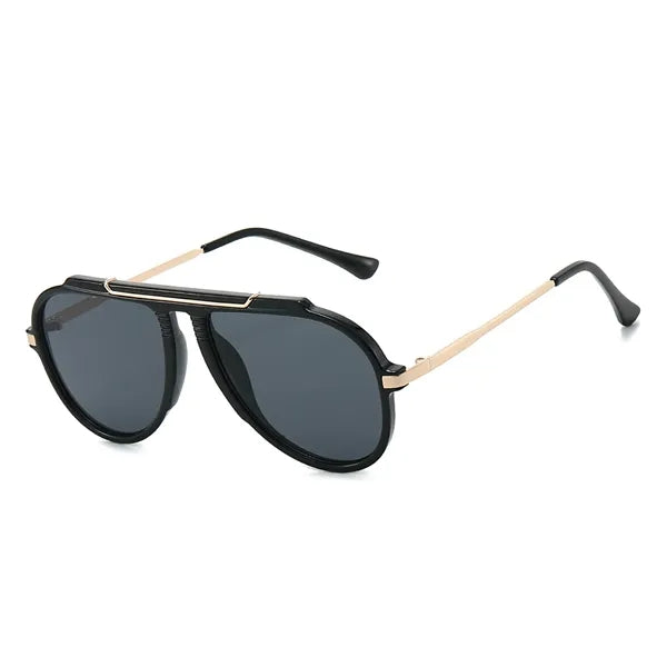 Metal Oversized Aviator Sunglasses