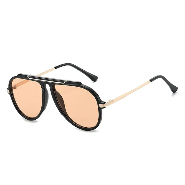 Metal Oversized Aviator Sunglasses