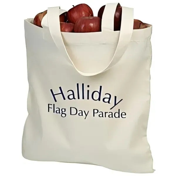 4oz Cotton Sheeting Natural Economy Tote - 15-1/2" x 15"