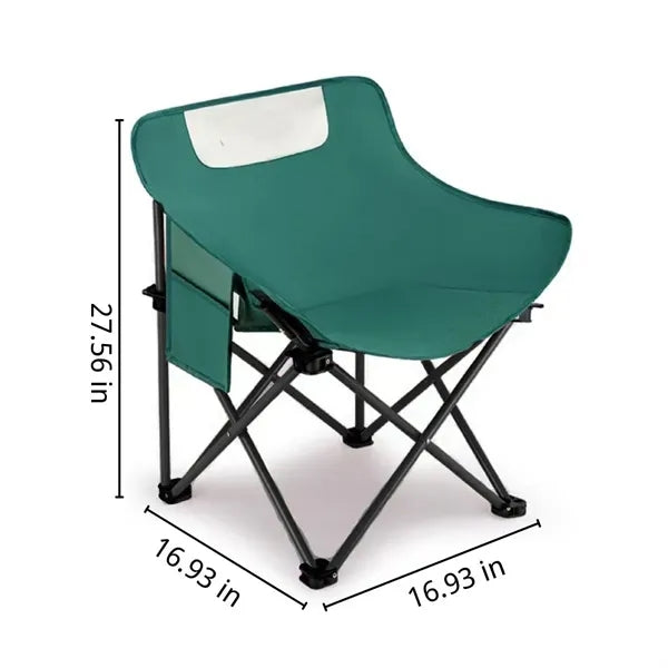 Portable folding camping chair with durable oxford fabric