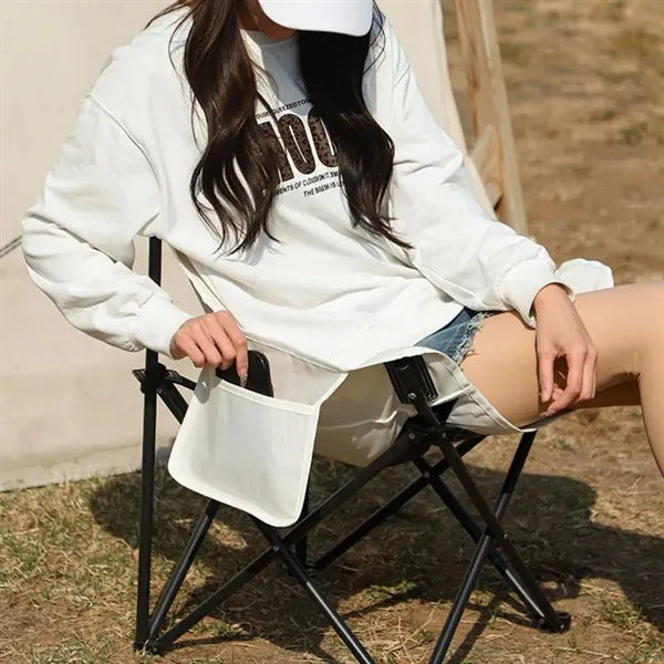 Portable folding camping chair with durable oxford fabric