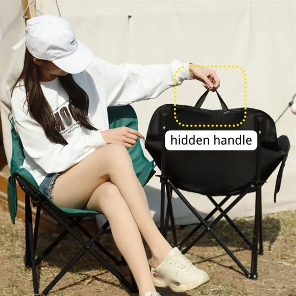 Portable folding camping chair with durable oxford fabric