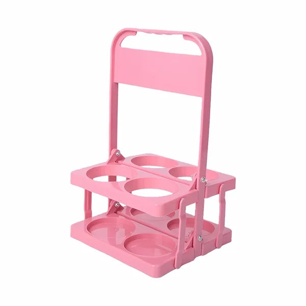 4-Hole Foldable Beer Rack with Handle