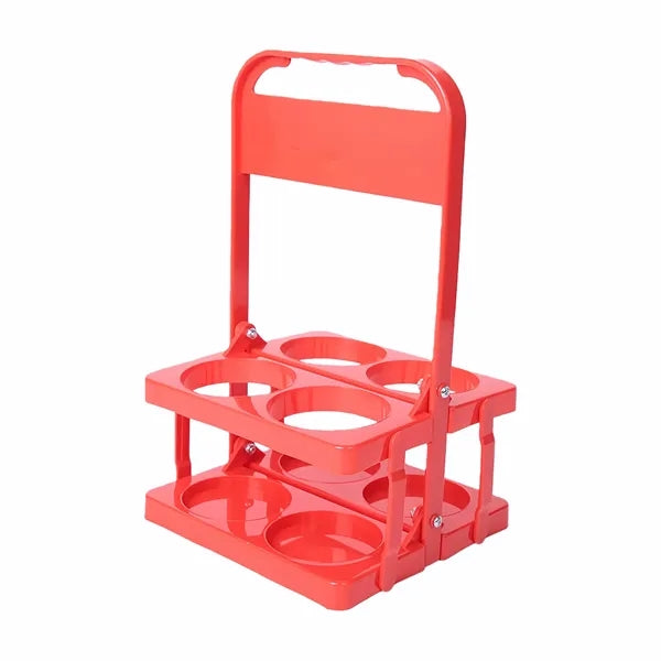 4-Hole Foldable Beer Rack with Handle