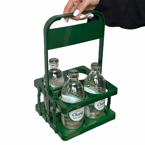 4-Hole Foldable Beer Rack with Handle