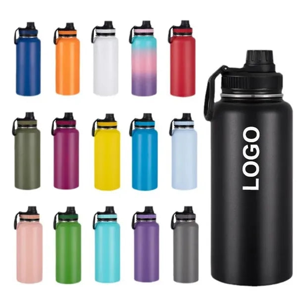Logo 32oz 40oz Steel Vacuum Flasks Drinking Water