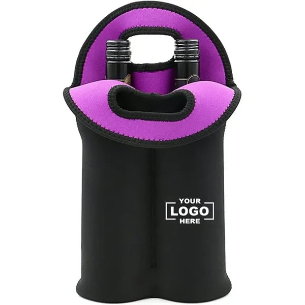 Dual Bottle Carrier Insulated Portable Wine Sleeve