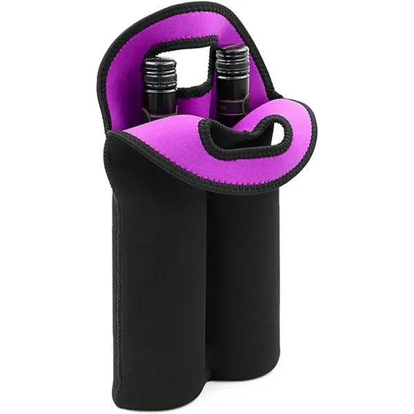 Dual Bottle Carrier Insulated Portable Wine Sleeve
