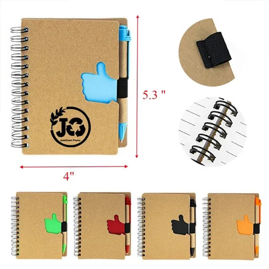 70 Pages Mini Kraft Wood Notebook Kit