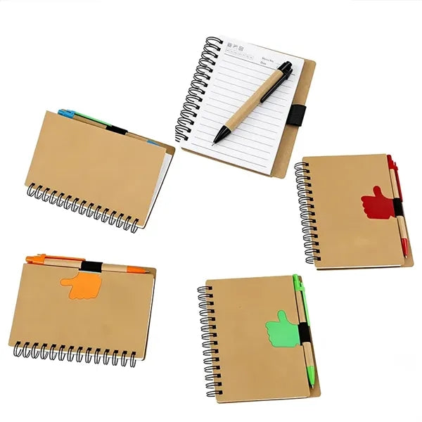 70 Pages Mini Kraft Wood Notebook Kit