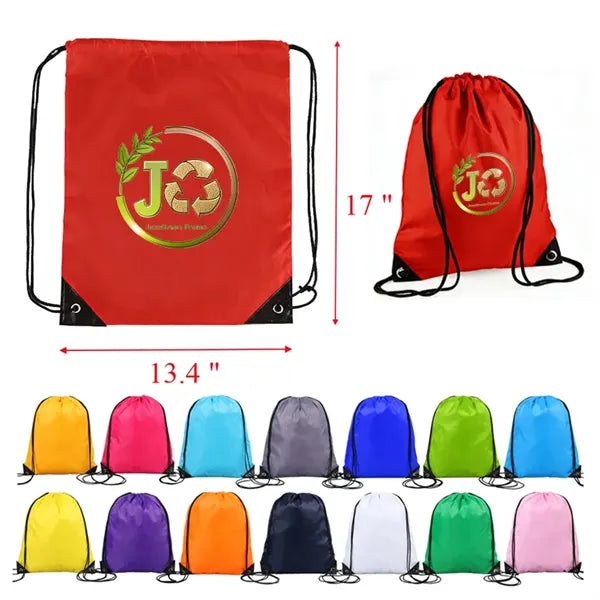 17 " Customized Polyester Drawstring Sport Backpack