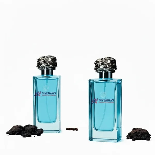 Unique Cap Style Perfume rectangular Bottle Glass Packaging